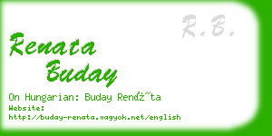 renata buday business card